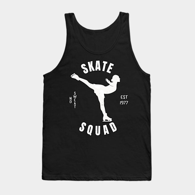 Girls Ice Skate Squad Girls Ice Skating Gift Tank Top by atomguy